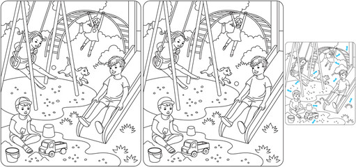 Children's playground_find differences