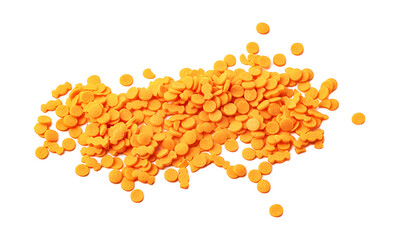 Confectionery decorative yellow Easter filling for cakes