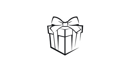 Creative Gift Box Abstract logo Symbol Vector