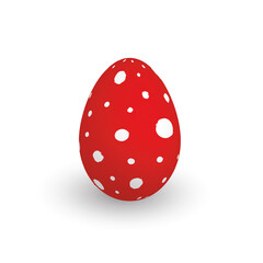 Colorful 3D realistic Easter egg