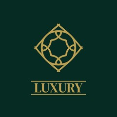 Mandala Geometric ornament logo Elegant premium icon vector design