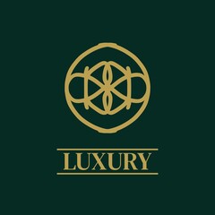 Mandala Geometric ornament logo Elegant premium icon vector design