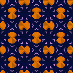  Geometric vector pattern with triangular elements. Seamless abstract ornament for wallpapers and backgrounds.