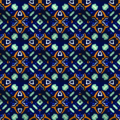  Geometric vector pattern with triangular elements. Seamless abstract ornament for wallpapers and backgrounds.