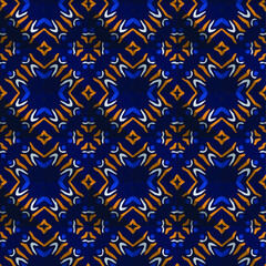  Geometric vector pattern with triangular elements. Seamless abstract ornament for wallpapers and backgrounds.