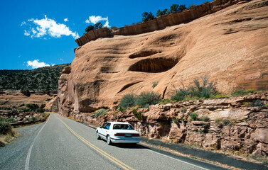 Highway in the Colorado National Monument, USA