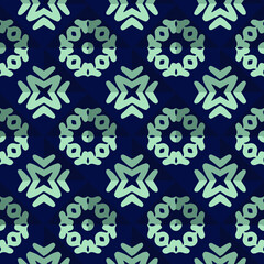  Geometric vector pattern with triangular elements. Seamless abstract ornament for wallpapers and backgrounds.