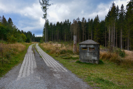 Grenzstreifen Gr&uuml;nes Band an der ehemaligen innerdeutschen Grenze im Harz, Deutschland