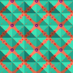 Fototapeta premium Geometric vector pattern with triangular elements. Seamless abstract ornament for wallpapers and backgrounds.