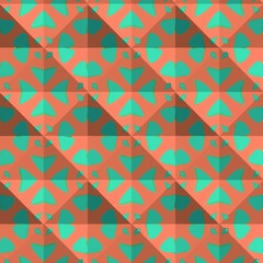  Geometric vector pattern with triangular elements. Seamless abstract ornament for wallpapers and backgrounds.