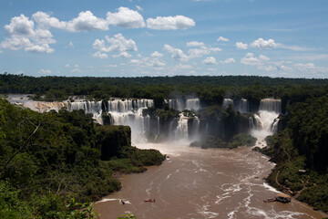 Fototapeta na wymiar Iguazu fall from Brasil