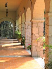 archway in a traditional Mexican manor-hacienda