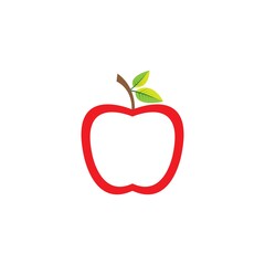 Apple vector illustration design icon logo template