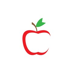 Apple vector illustration design icon logo template