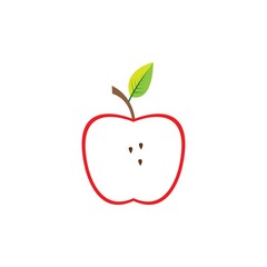 Apple vector illustration design icon logo template