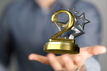 2nd two award in hand 3d