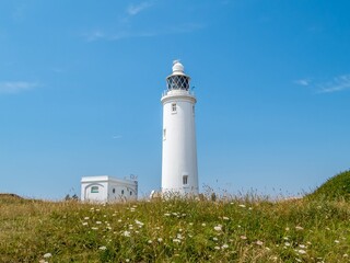 Hurst Point Lighthouse Hampshire England on a summers day