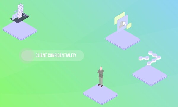 Client Confidentiality Concept On Abstract Design