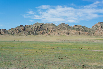 Plain in the Mongolian desert