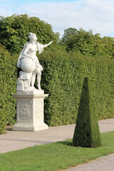in the gardens of the belvedere palace in vienna (austria) 