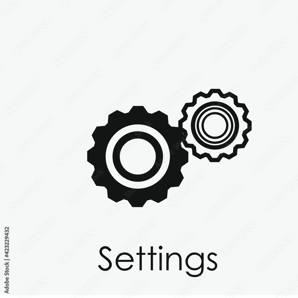 Poster settings vector icon. editable stroke. linear style sign for use on web design and mobile apps, logo