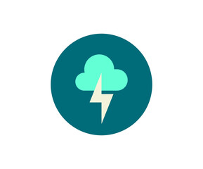 storm cloud icon. Vector illustration.