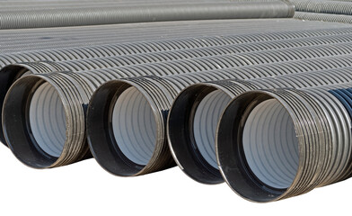 black plastic pipes for water supply
