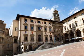 Fototapeta na wymiar Arezzo Church of Santa Maria della pieve