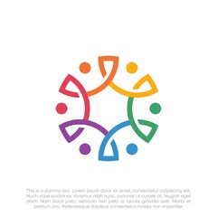 Global Community Logo Icon Elements Template. Community human Logo template vector. Community health care. Abstract Community logo. Human Resources Logo.