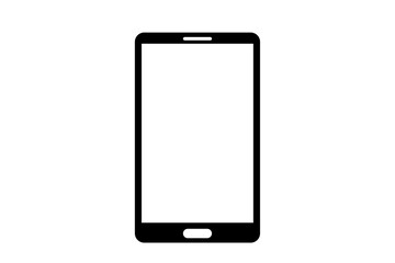 Smartphone mockup. Isolated from white and black backgrounds