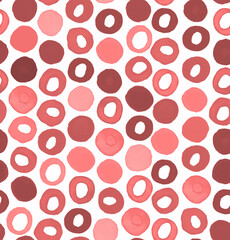 Circle Hand drawn Watercolor isolated on white canvas with high resolution texture, seamless pattern
