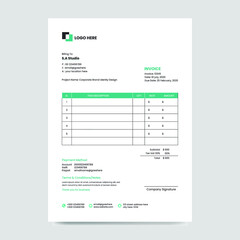 Creative Invoice Design Template