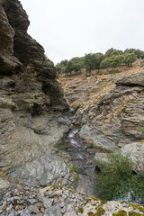 stream of water in the mountain