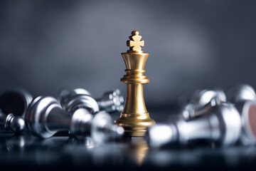 chess board game competition business concept