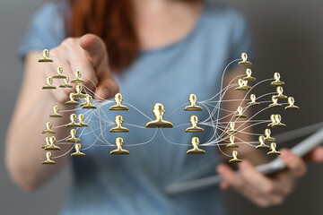 team hierarchy connection group digital