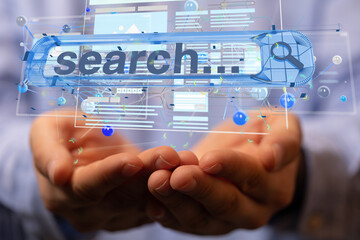Interface web application in hand