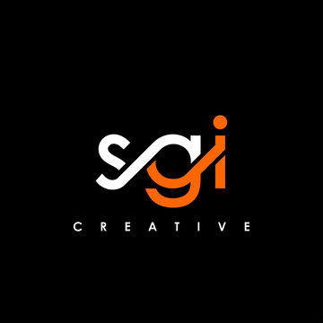 SGI Letter Initial Logo Design Template Vector Illustration
