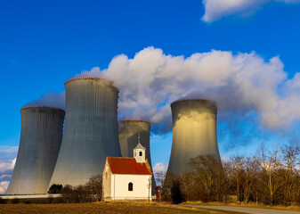 Nuclear power station Dukovany, Vysocina region, Czech republic