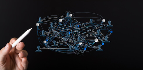 conference Digital Network and data concept