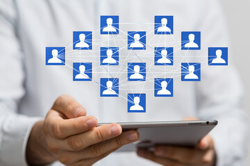organization chart team concept networking