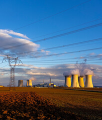 Nuclear power station Dukovany, Vysocina region, Czech republic