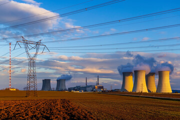 Nuclear power station Dukovany, Vysocina region, Czech republic