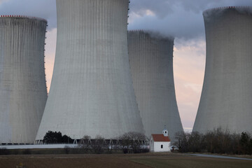 Nuclear power station Dukovany, Vysocina region, Czech republic