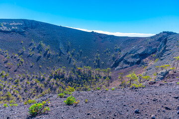 San Antonio crater at La Palma, Canary Islands, Spain