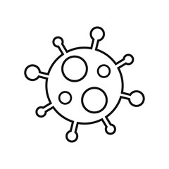 Simplistic Coronavirus Icon. Pharmacy and health care.