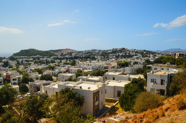 View of Bodrum town from antique theatre
View of Bodrum downtown, traditional white houses marina. ...