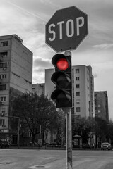 traffic light on the street