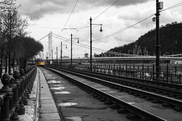 tram and bridge