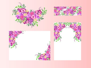 For your text and design with flower frame