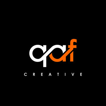 QAF Letter Initial Logo Design Template Vector Illustration